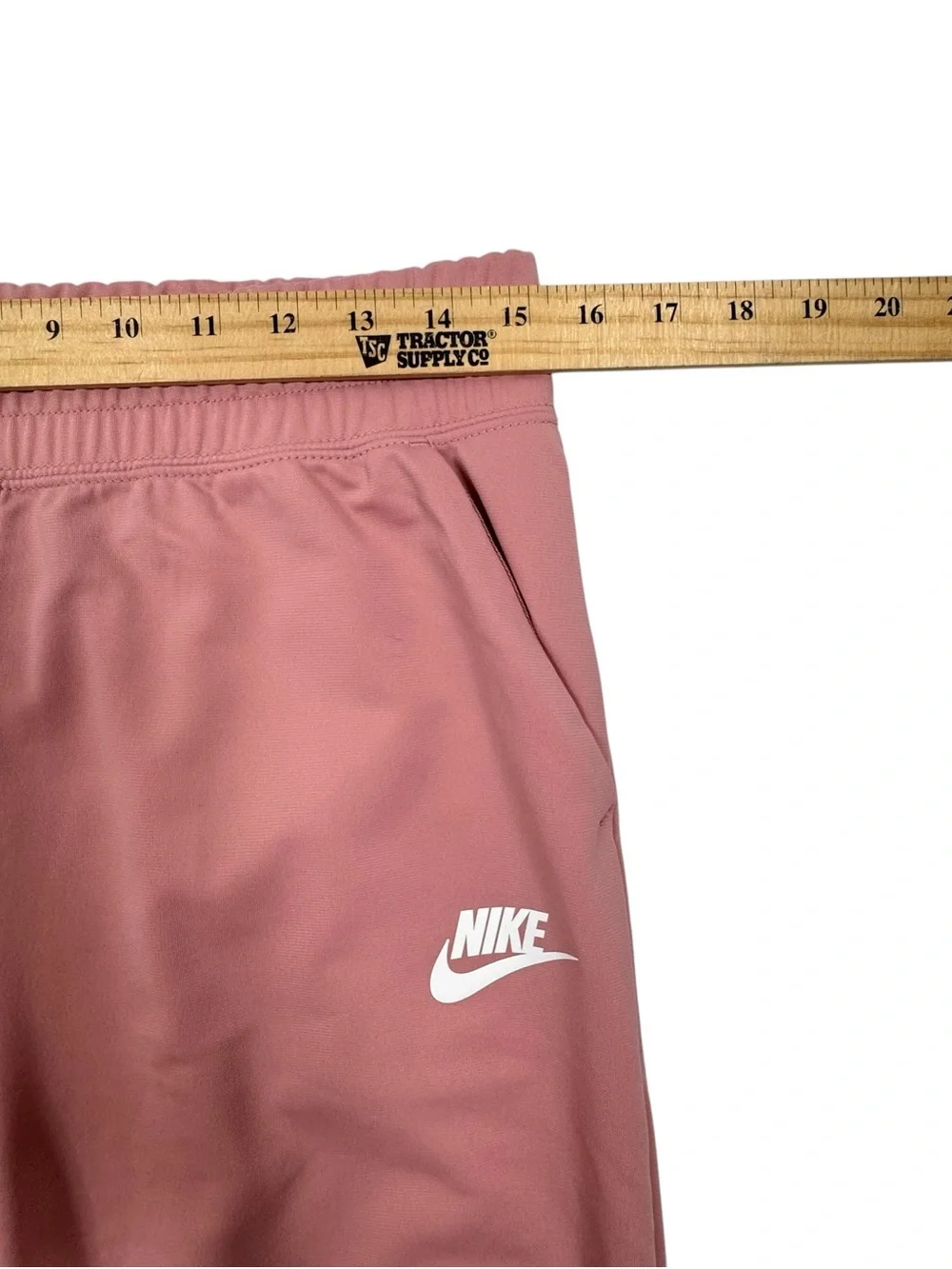 Nike Women’s Hushed Pink Joggers With Striped Cuff Size Medium